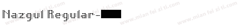 Nazgul Regular字体转换